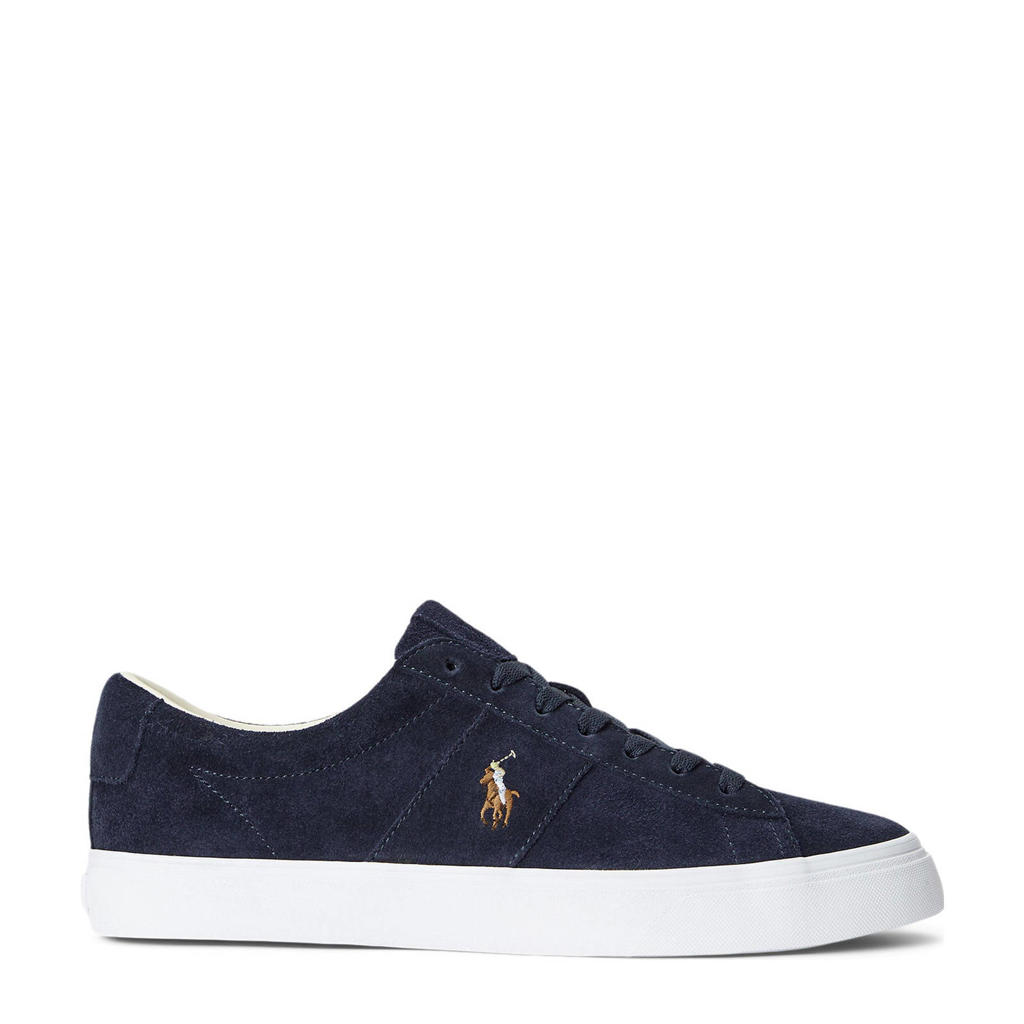 POLO Ralph Lauren Sayer suède sneakers marine | wehkamp