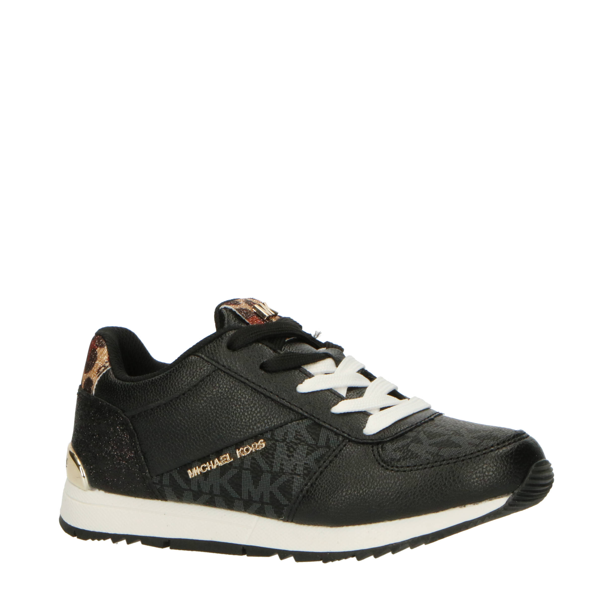 Michael Kors Kids Allie Jogger sneakers zwart bruin wehkamp