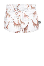thumbnail: Babystyling zwemshort wit/bruin