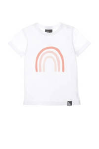 Babystyling baby T-shirt met printopdruk wit