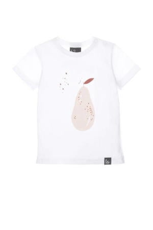 baby T-shirt met fruitprint wit