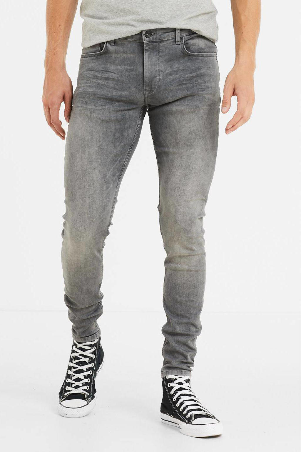 Purewhite skinny jeans The Dylan W0108  denim mid grey