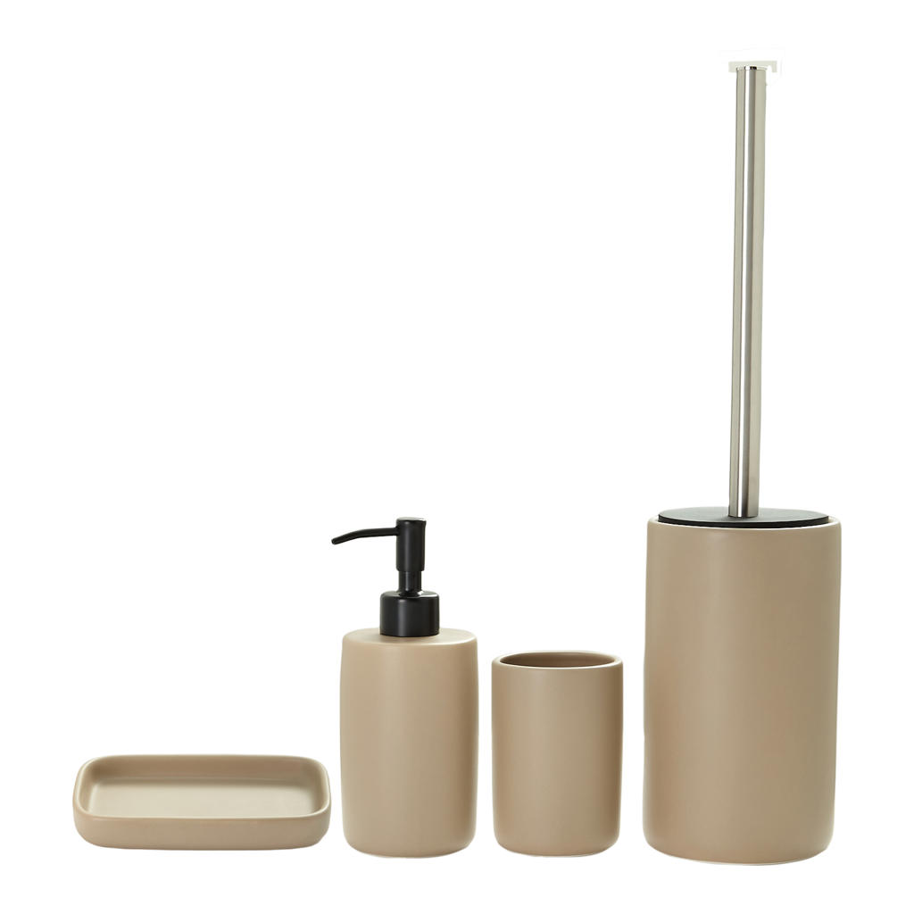Wehkamp Home badkamer accessoire set Solid (set van 4) wehkamp