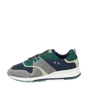 Vivex  suède sneakers grijs/blauw/groen