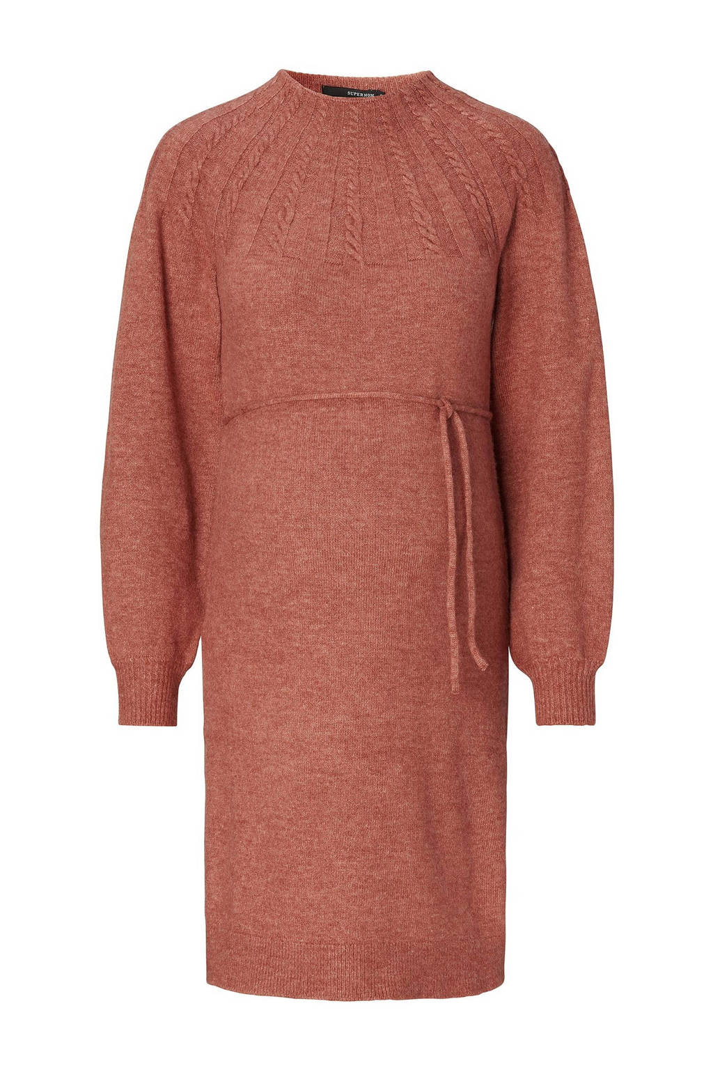 Supermom zwangerschapsjurk Cordale bruin wehkamp