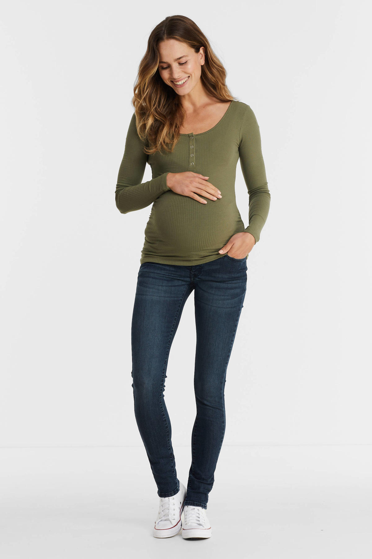 Noppies Jeans Over The Belly Skinny Avi Light Aged Blue Donna