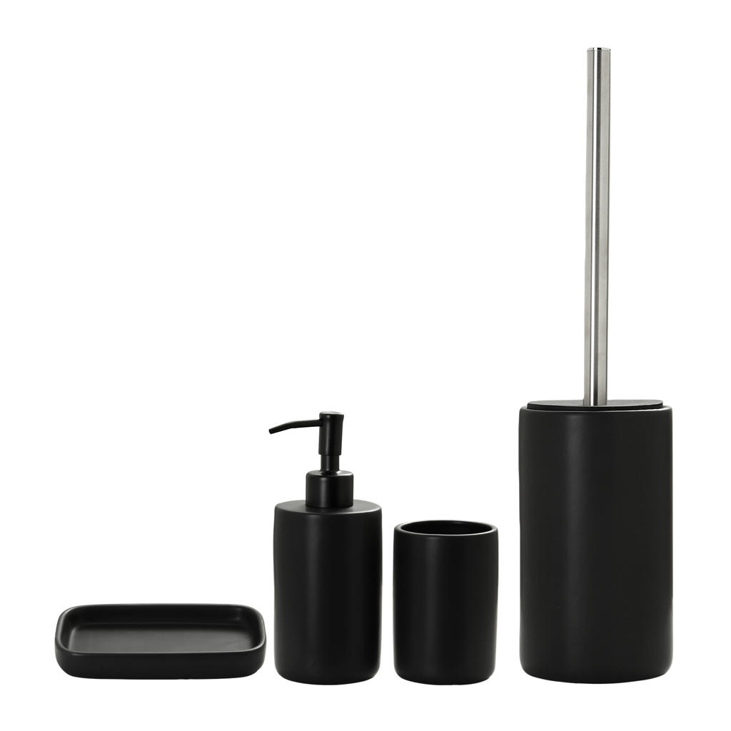 Wehkamp Home badkamer accessoire set Solid (set van 4) wehkamp