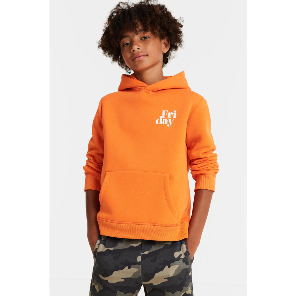 anytime hoodie oranje