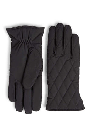 doorgestikte handschoenen Toka zwart