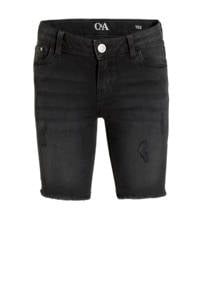C&A slim fit jeans bermuda zwart