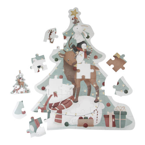 Wehkamp Little Dutch XL Puzzle Kerst FSC legpuzzel 35 stukjes aanbieding