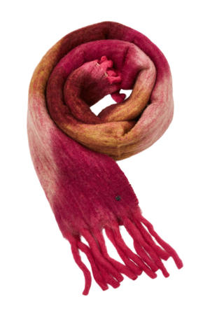sjaal met grafische print rood