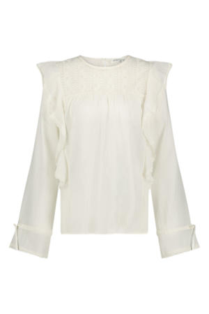 top Emily blouse met borduursels wit
