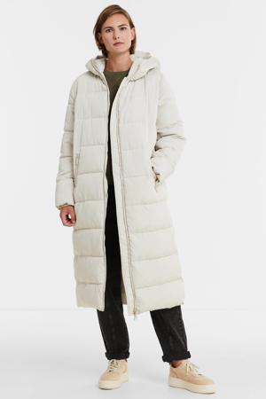 gewatteerde jas Vita coat wit
