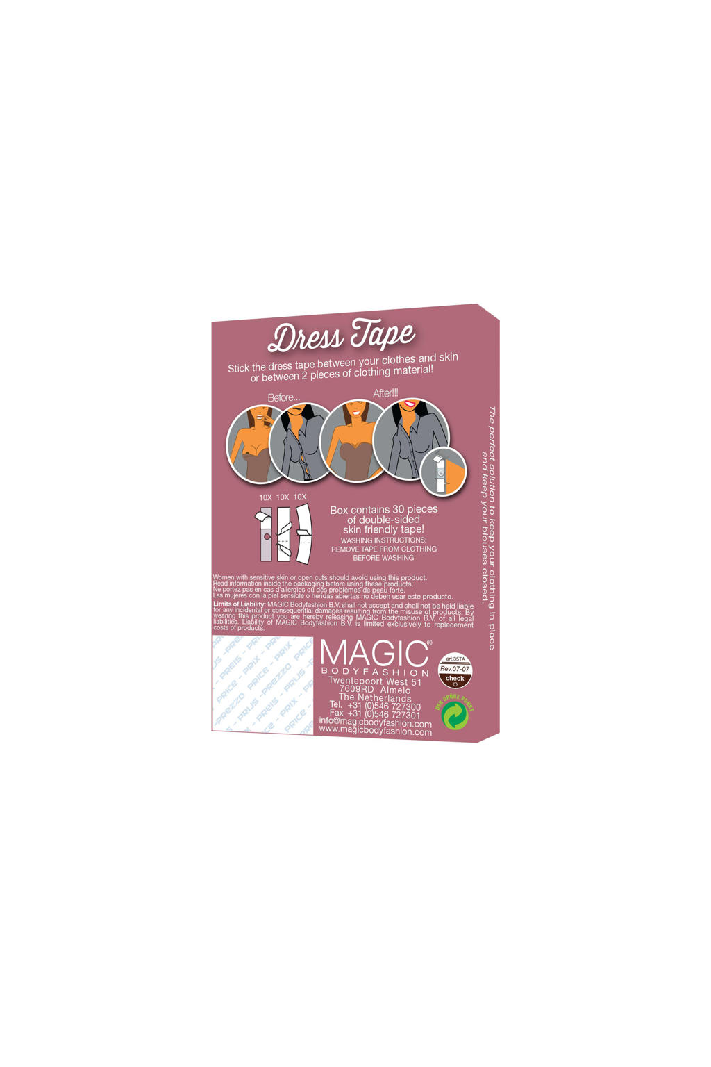MAGIC Bodyfashion fashion tape (30 stuks) transparant wehkamp