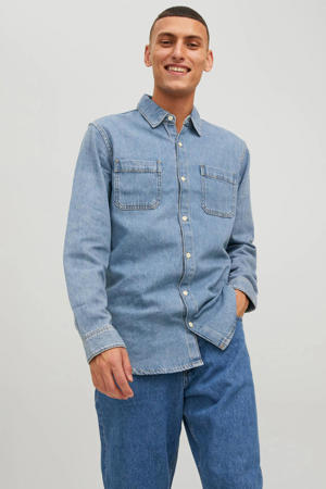 regular fit denim overhemd JJIJEFF light blue denim