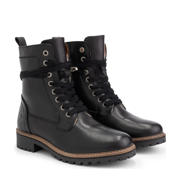 thumbnail: Travelin Kvinlog Lady  leren veterboots zwart