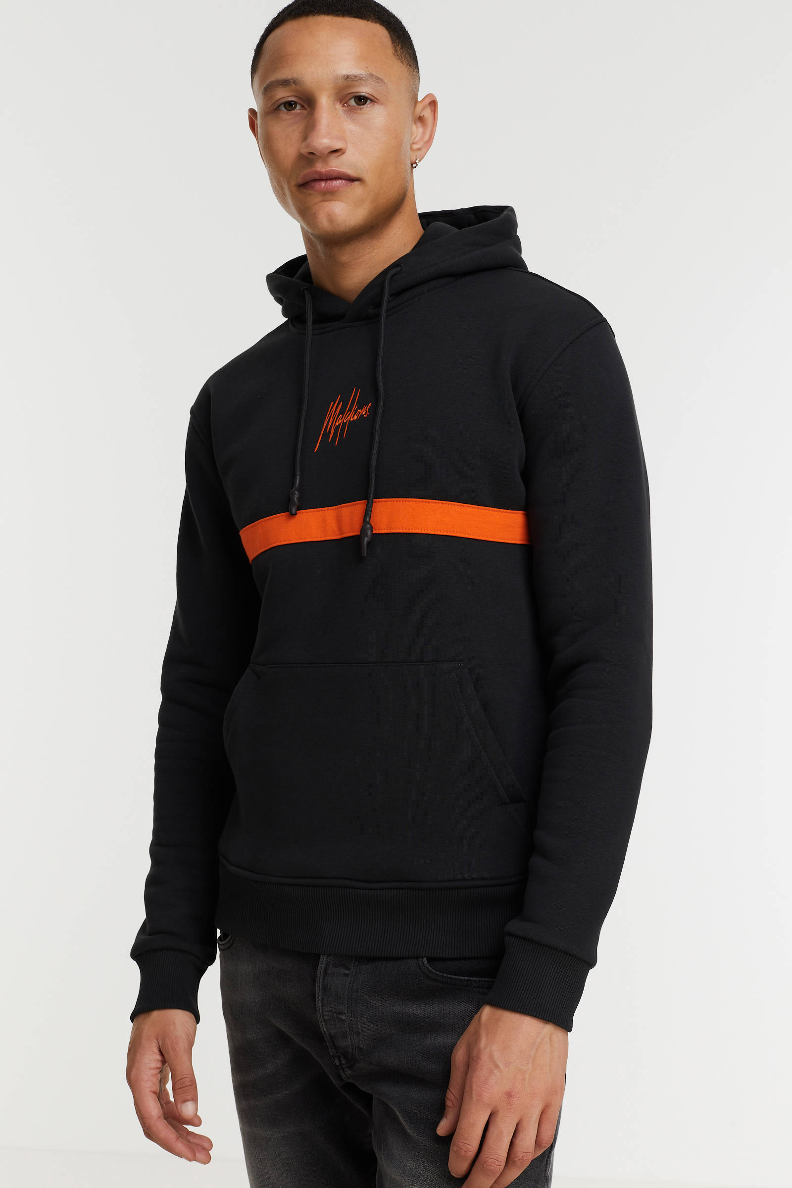 wehkamp Heren Kleding Truien & Vesten Truien Sweaters CORE hoodie JCOHIKING met logo black 