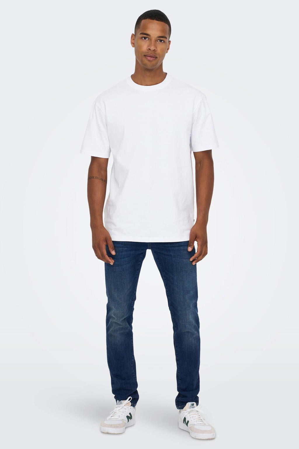 ONLY & SONS slim fit jeans ONSLOOM 4514 dark blue denim