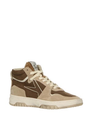 Stepone Middle Teddy 650 leren sneakers taupe/bruin
