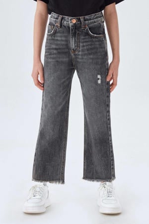 high waist straight fit jeans Oliva G haley wash