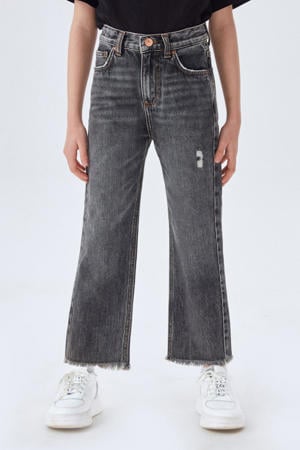 high waist straight fit jeans Oliva G haley wash