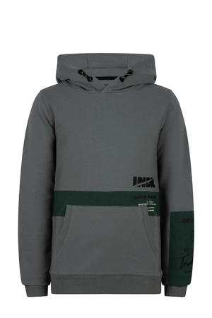 hoodie grijs/groen