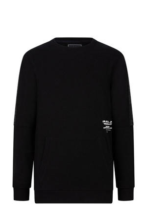 sweater met tekst zwart