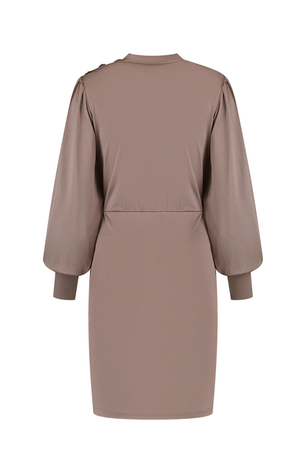 YMING Dames Knop Hemden Kleid Lose Maxikleider Langarm Kleid Met Tasche Kleider Graffiti Rood 3XL