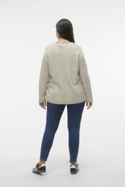 thumbnail: VERO MODA CURVE gemêleerde trui VMCREWLEFILE grijs