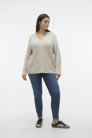 thumbnail: VERO MODA CURVE gemêleerde trui VMCREWLEFILE grijs