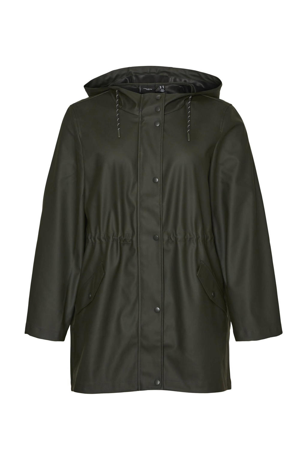 VERO MODA Vmhanacami waterdichte regenjas Noos, turf, S VERO MODA Vmhanacami waterdichte regenjas Noos, turf, S