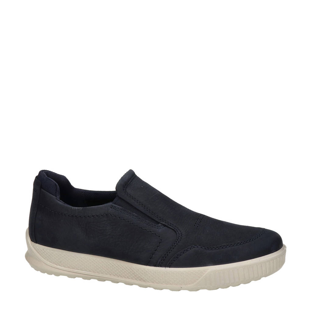 Ecco Byway  nubuck instappers donkerblauw