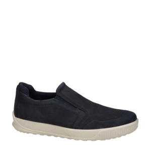 Byway  nubuck instappers donkerblauw