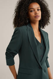 thumbnail: WE Fashion getailleerde blazer donkergroen
