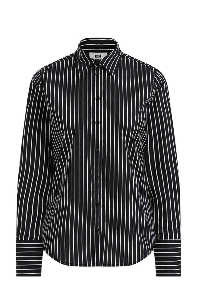 Gewend aan boot eerste WE Fashion gestreepte blouse zwart/wit | wehkamp