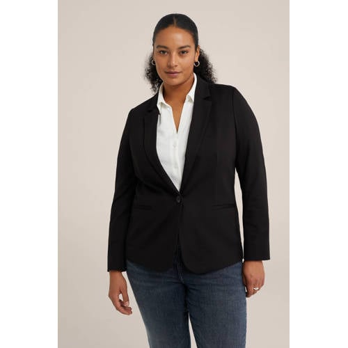 WE Fashion Curve blazer zwart afbeelding
