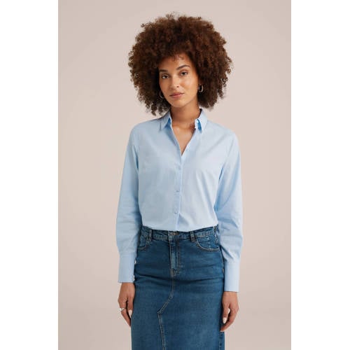 WE Fashion blouse lichtblauw afbeelding