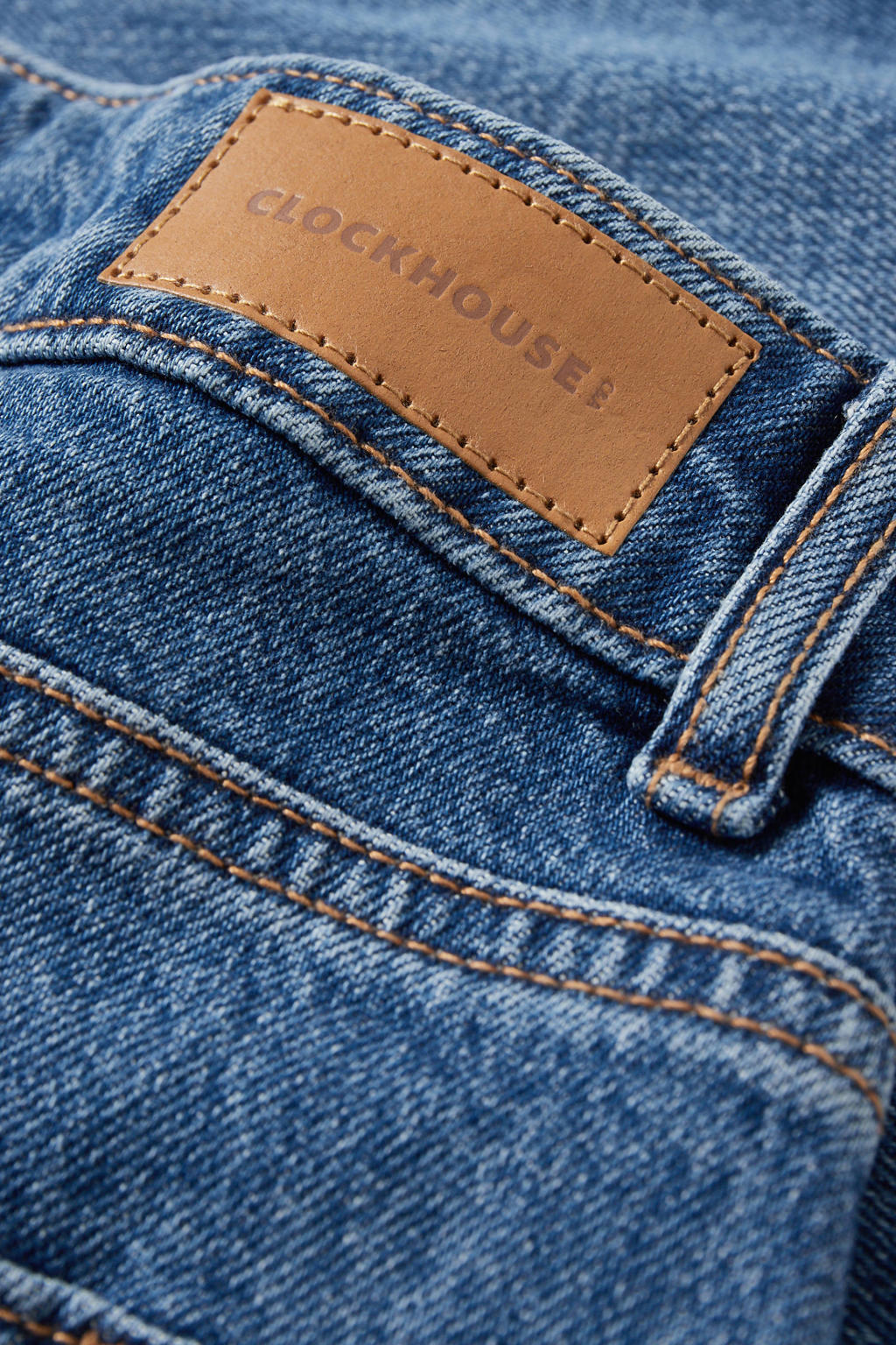 C&A Clockhouse jeans short met slijtage dark denim wehkamp