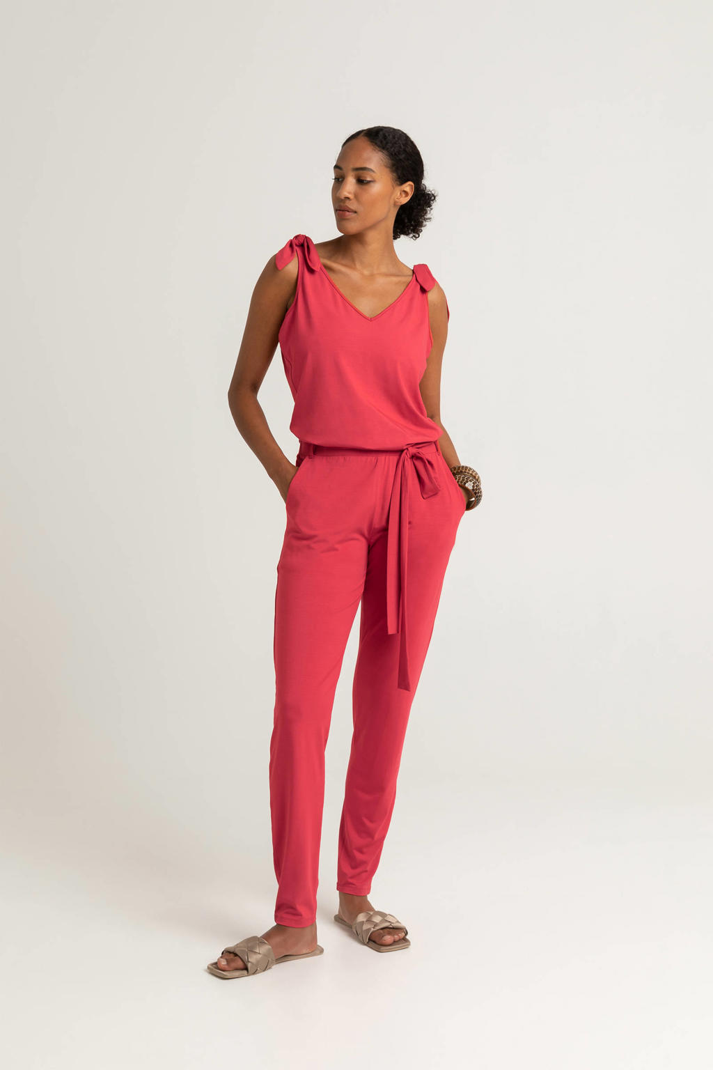 Expresso jumpsuit rood kopen? in huis wehkamp