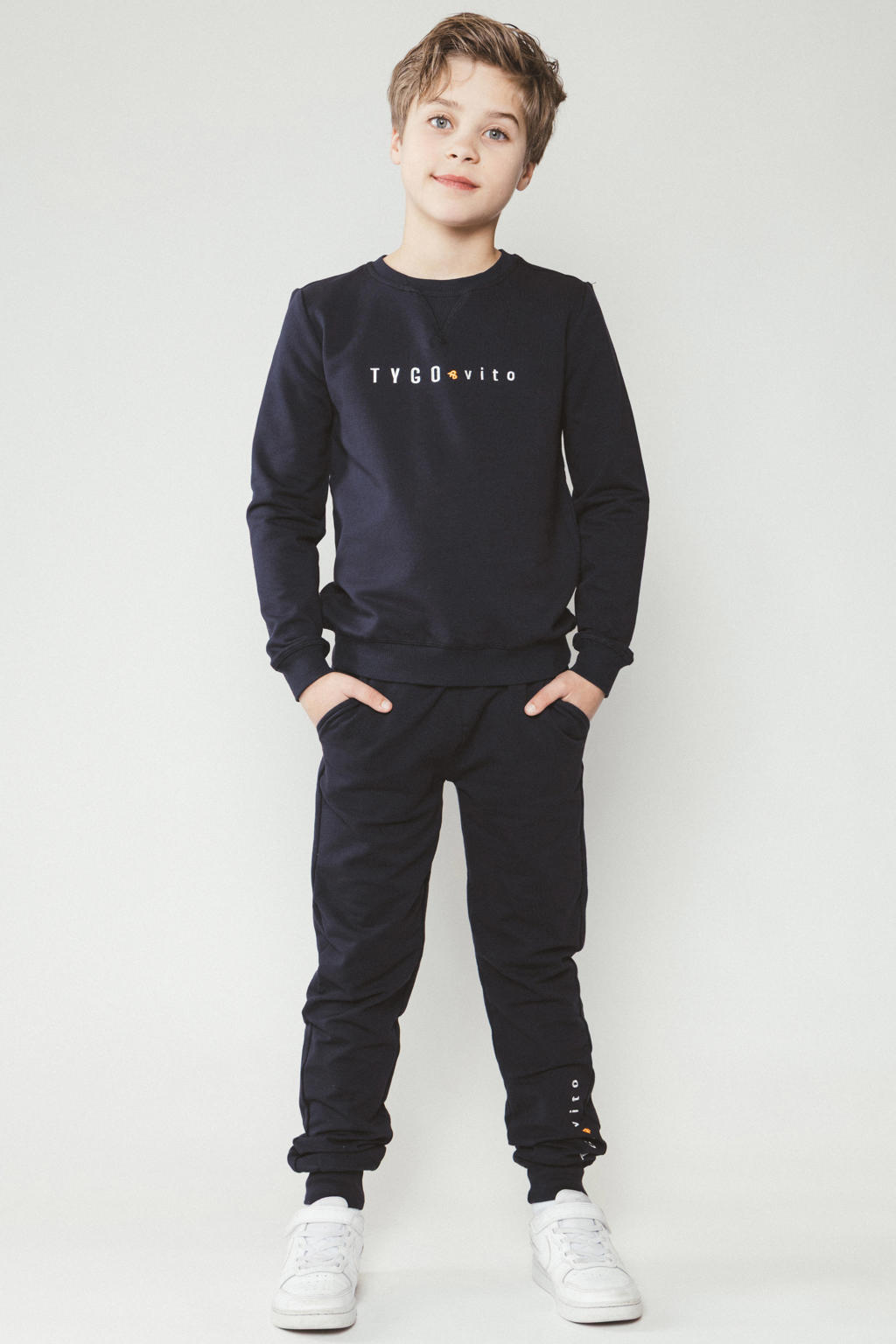 TYGO & vito sweater donkerblauw