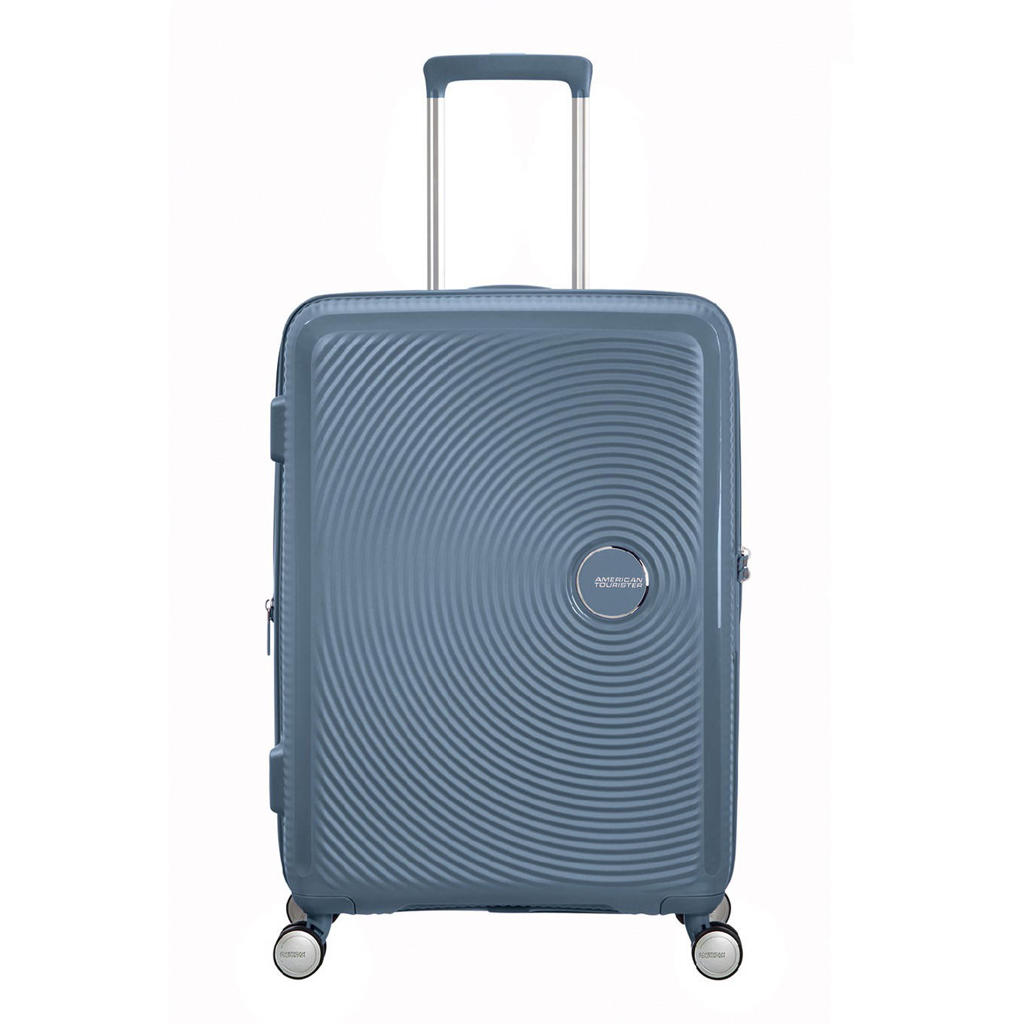 American Tourister  trolley Soundbox 67 cm. Expandable grijsblauw