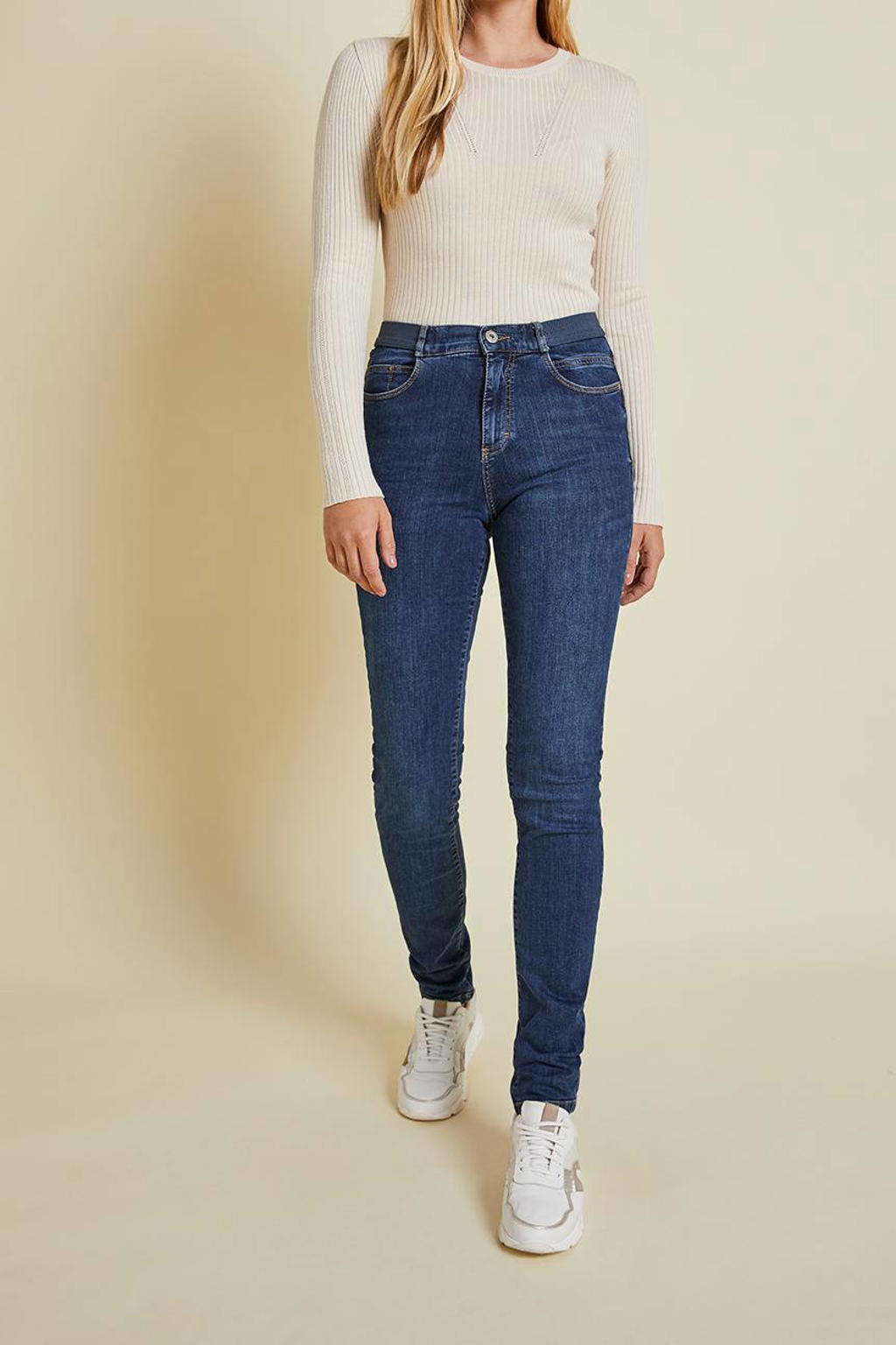 Para Mi high waist skinny jeans Celine Elastic Reform Denim blauw