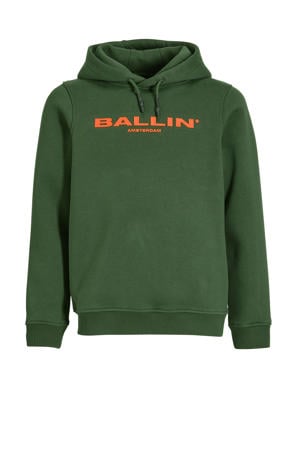 unisex hoodie met logo groen