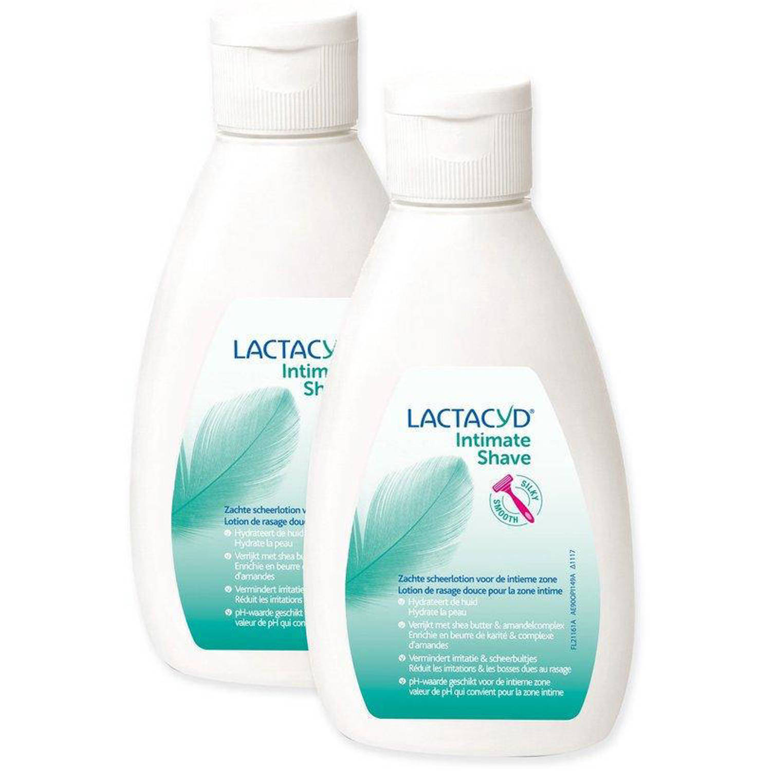 Lactacyd DUO Intimate Shave scheerlotion 2x 200ml scheerlotion voor de uitwendige intieme zone