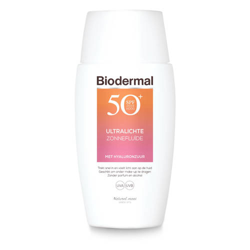 Wehkamp Biodermal Ultralichte Zonnefluide zonnebrand voor het gezicht - SPF50+ - 40 ml aanbieding