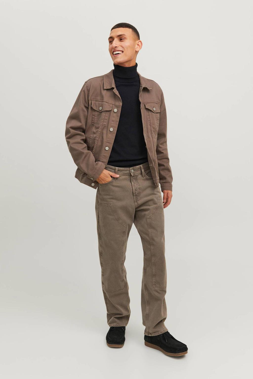 JACK & JONES ESSENTIALS coltrui fijn gebreid zwart