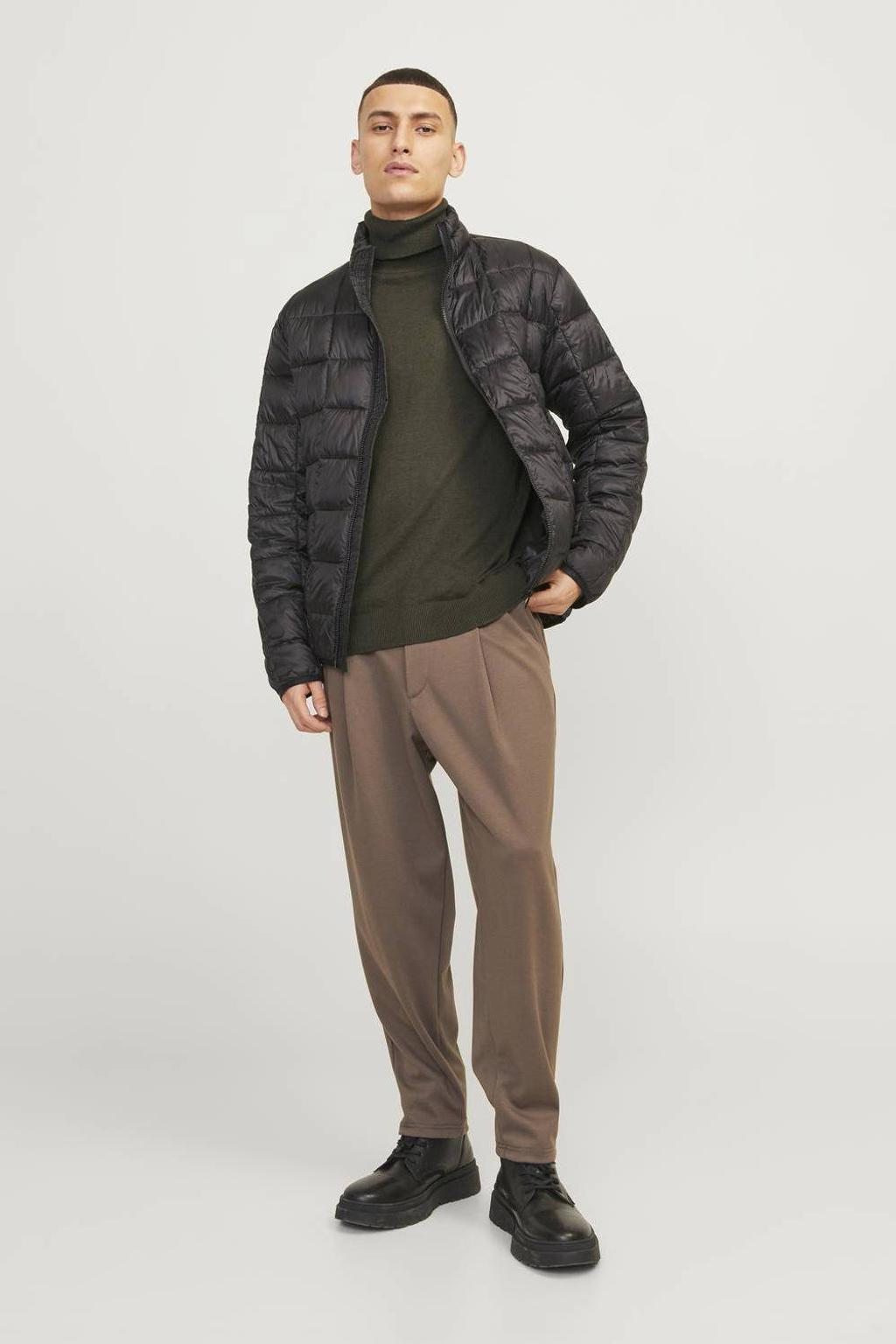 JACK & JONES ESSENTIALS coltrui fijn gebreid groen