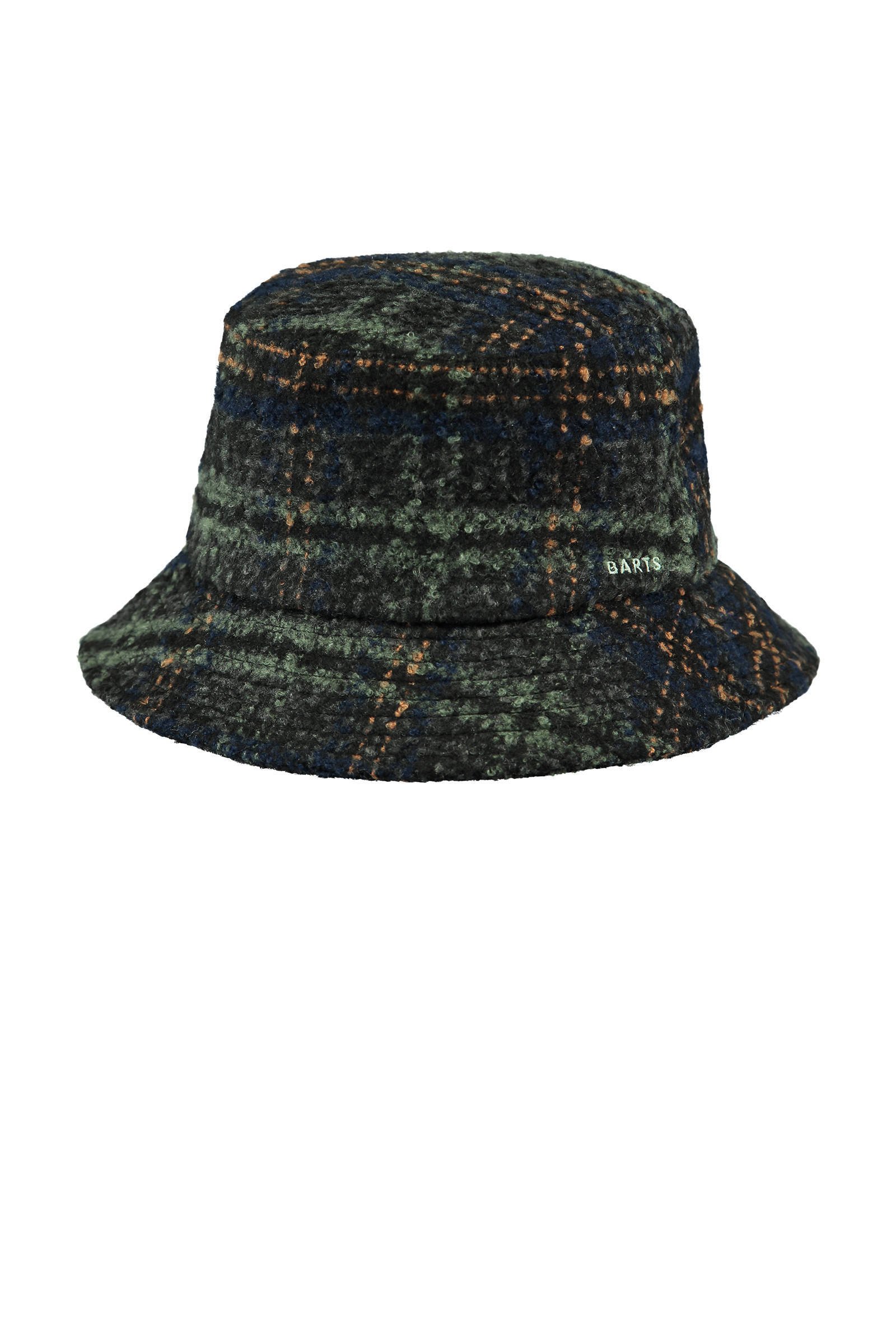 Barts geruite bucket hat Sanse zwart wehkamp