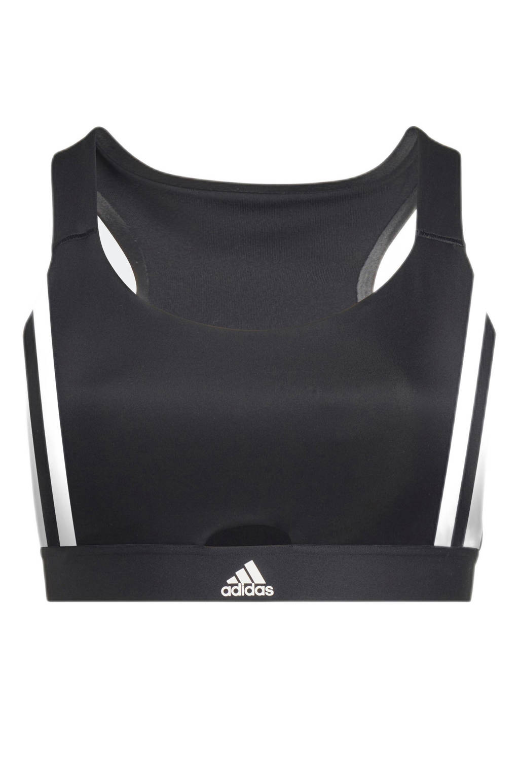 adidas Performance Plus Size level 2 sport bh zwart/wit
